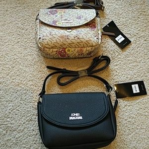 Two Jones New York Purses NWT black tan